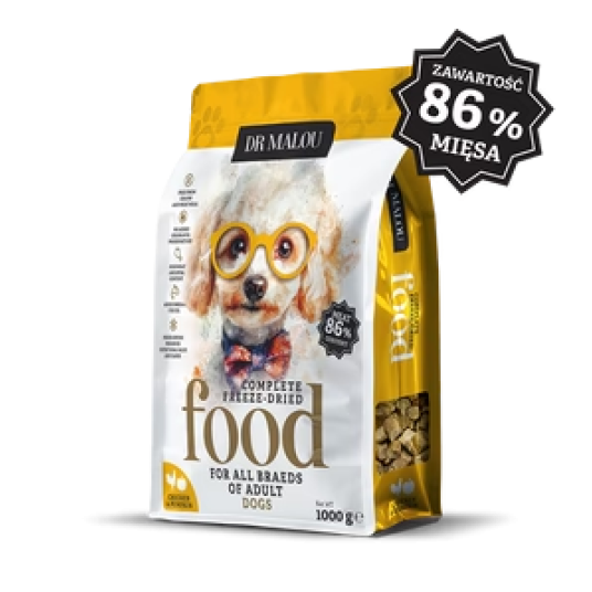 Kurczak z dynią 1000G- PIES KARMA-Adult Dog liofilizowana karma pełnoporcjowa