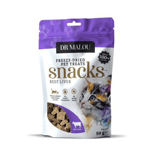 Przysmaki dla kotów 100% liofilizowana wątroba wołowa 50g