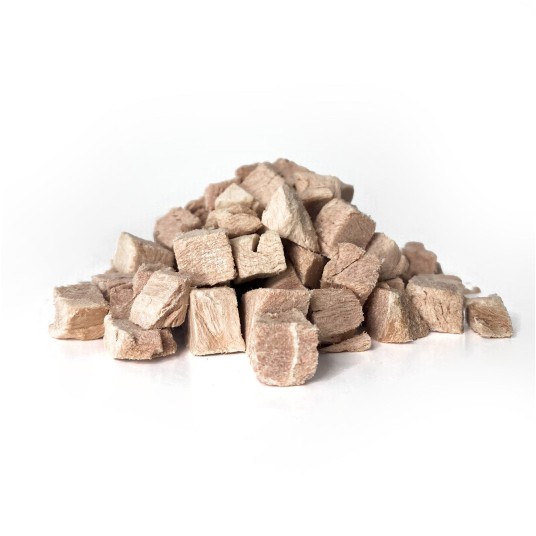 Przysmaki dla kotów mięsne kostki 100% liofilizowanej piersi z kaczki 50g