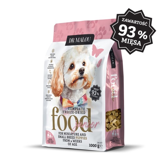 Puppies- Kaczka z mlekiem kozim i żółtkiem 1000 g-PIES- liofilizowana karma pełnoporcjowa