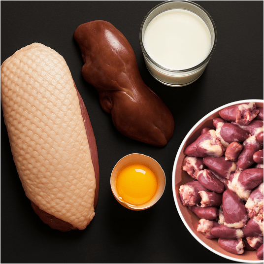 Puppies-Kaczka z mlekiem kozim i żółtkiem 500 g -PIES-liofilizowana karma pełnoporcjowa