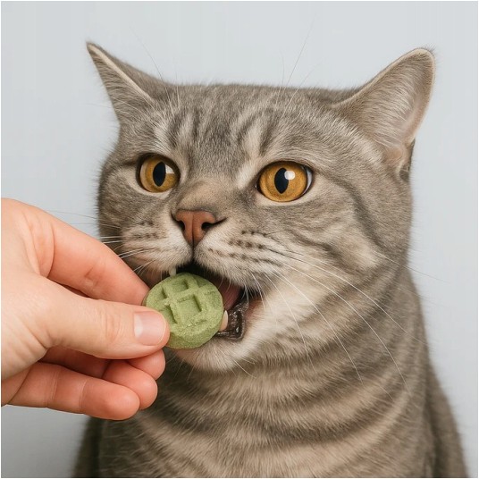 Wafle liofilizowane z mięsa kurczaka dla kotów (mix smaków) 60 g