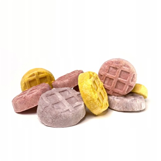 Wafle liofilizowane z mięsa kurczaka (mix smaków) 120 g