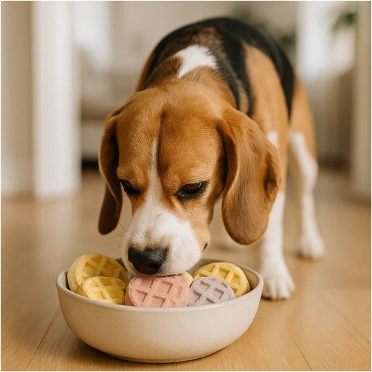 Wafle liofilizowane z mięsa kurczaka (mix smaków) 120 g