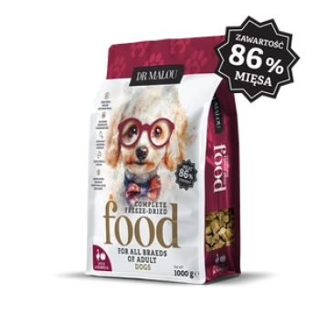 Kaczka z dynią 1000G-PIES KARMA- Adult Dog liofilizowana karma pełnoporcjowa