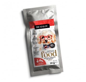 Kaczka z królikiem 10g-PIES-Adult dog liofilizowana karma pełnoporcjowa