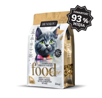 Kitten -kurczak z kozim mlekiem i żółtkiem 500 g-KOT-karma liofilizowana pełnoporcjowa