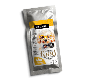 Kurczak z dynią 10g-PIES- Adult Dog liofilizowana karma pełnoporcjowa