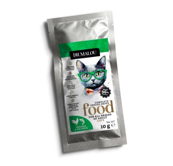 Kurczak z łososiem 10g-KOT- Adult Cats liofilizowana karma pełnoporcjowa