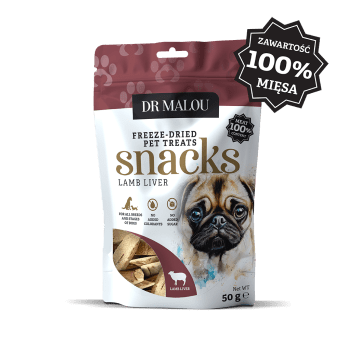 Przysmaki dla psów 100% liofilizowana wątroba jagnięca 50g