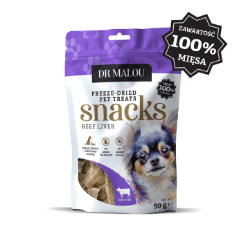 Przysmaki dla psów 100% liofilizowana wątroba wołowa 50g