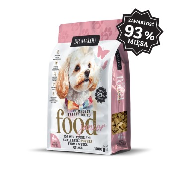 Puppies- Kaczka z mlekiem kozim i żółtkiem 1000 g-PIES- liofilizowana karma pełnoporcjowa