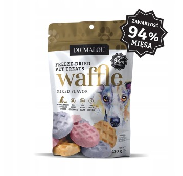 Wafle liofilizowane z mięsa kurczaka (mix smaków) 120 g