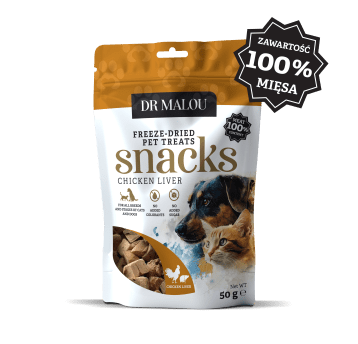 Wątroba kurza liofilizowana dla psów i kotów 50g