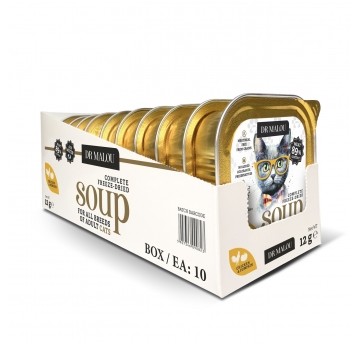 Zupka kurczak z dynią 10 szt.- pełnoporcjowa karma dla kotów